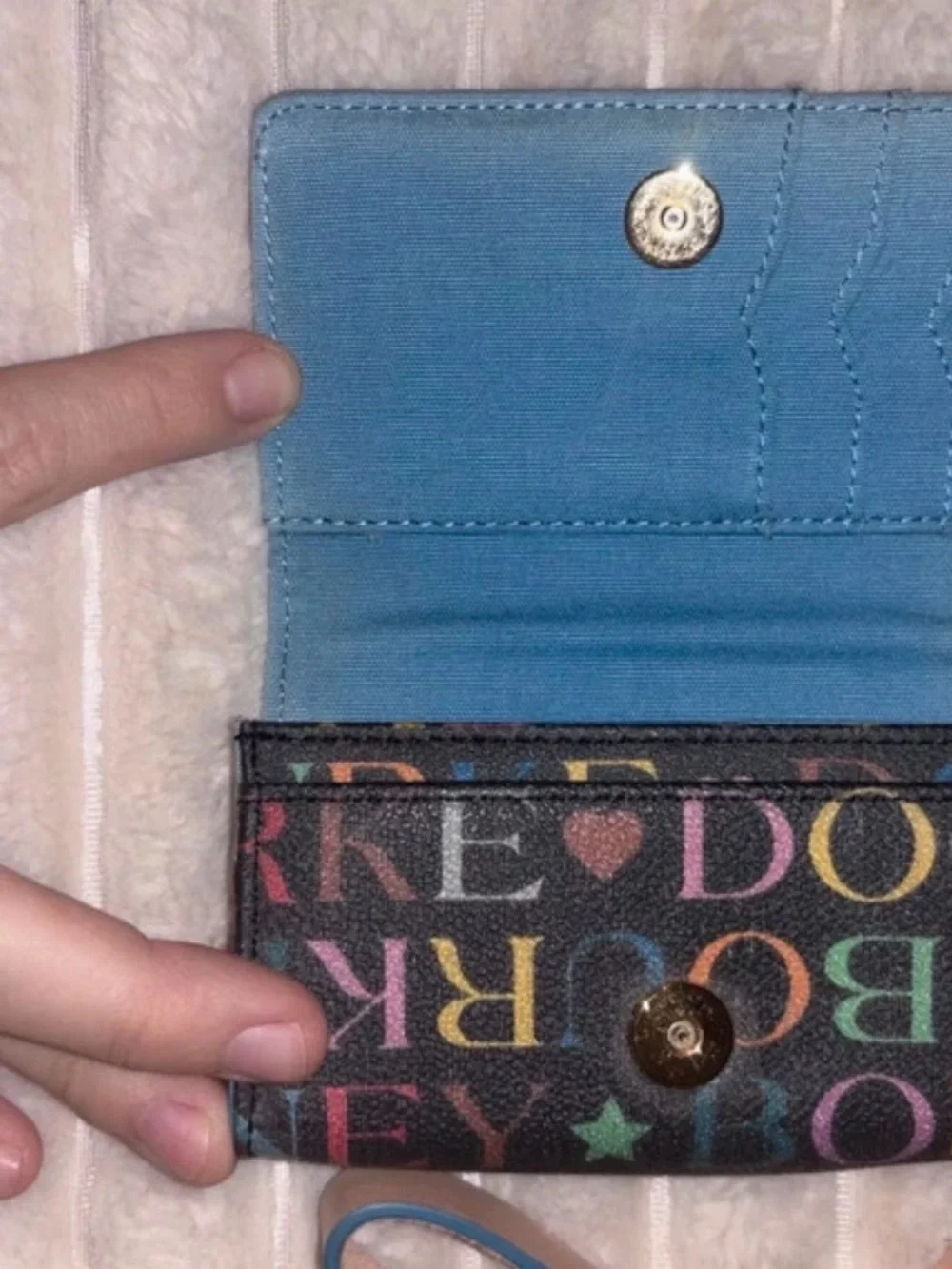 Dooney & Bourke Multicolor Logo Wristlet